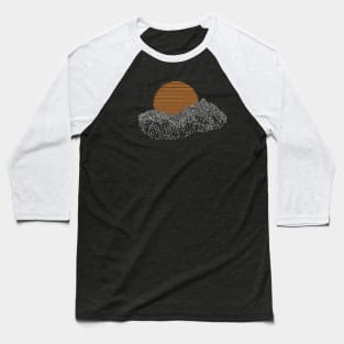 Mountains rising sun(white variant) Baseball T-Shirt